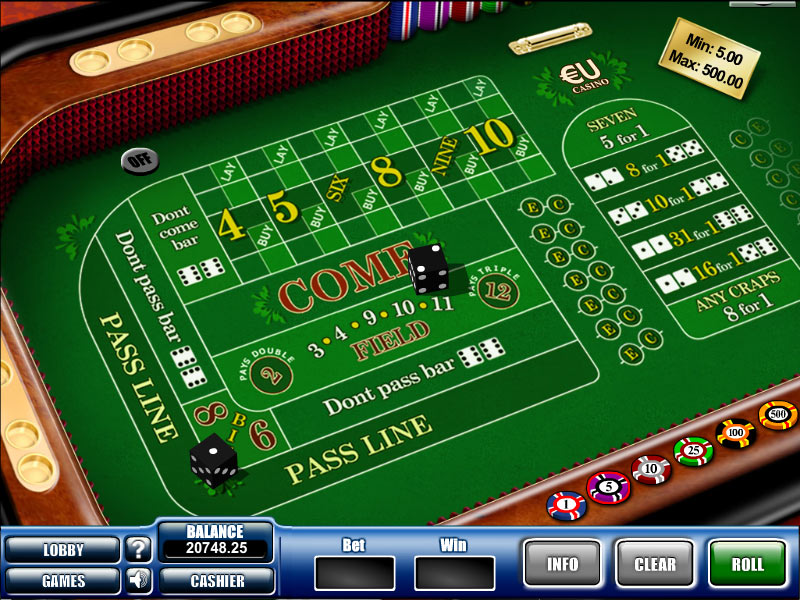 PLAY EUCASINO CRAPS