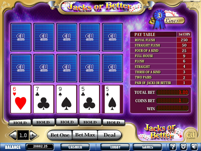 JOUER EUCASINO VIDEO POKER